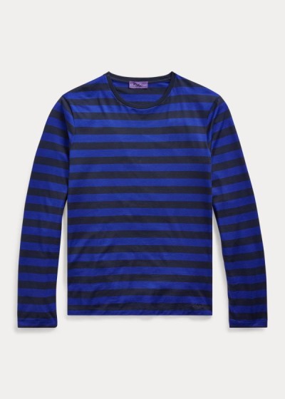 Playeras Ralph Lauren Hombre Azules / Azul Marino - Striped Lisle - SNYRO5813